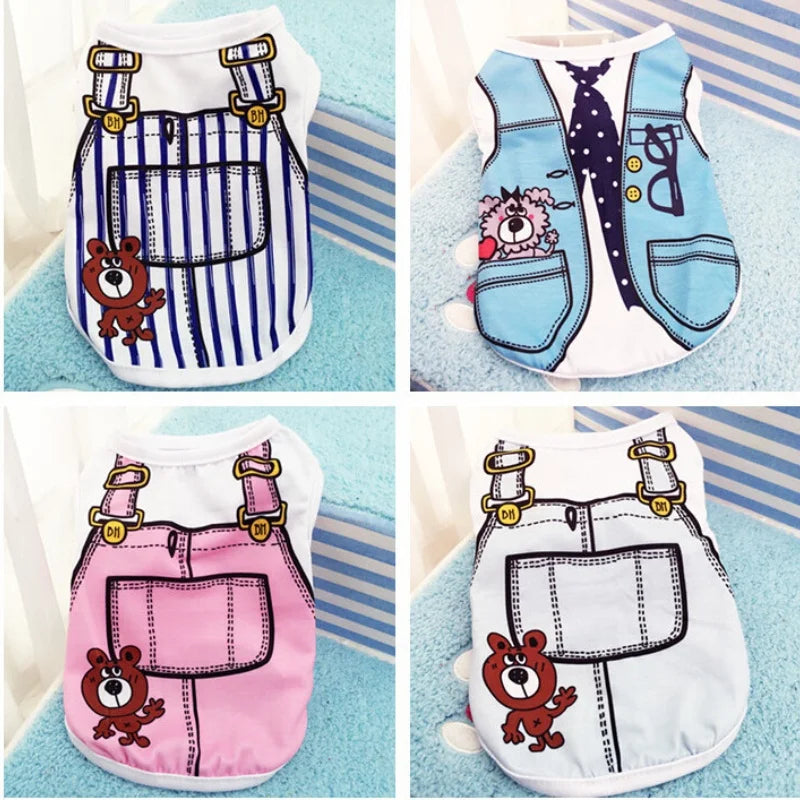 Summer Pets Clothes - Lightweight Breathable Outfit
