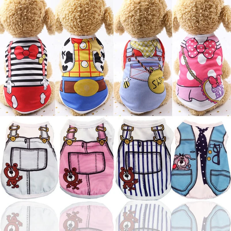 Summer Pets Clothes - Lightweight Breathable Outfit