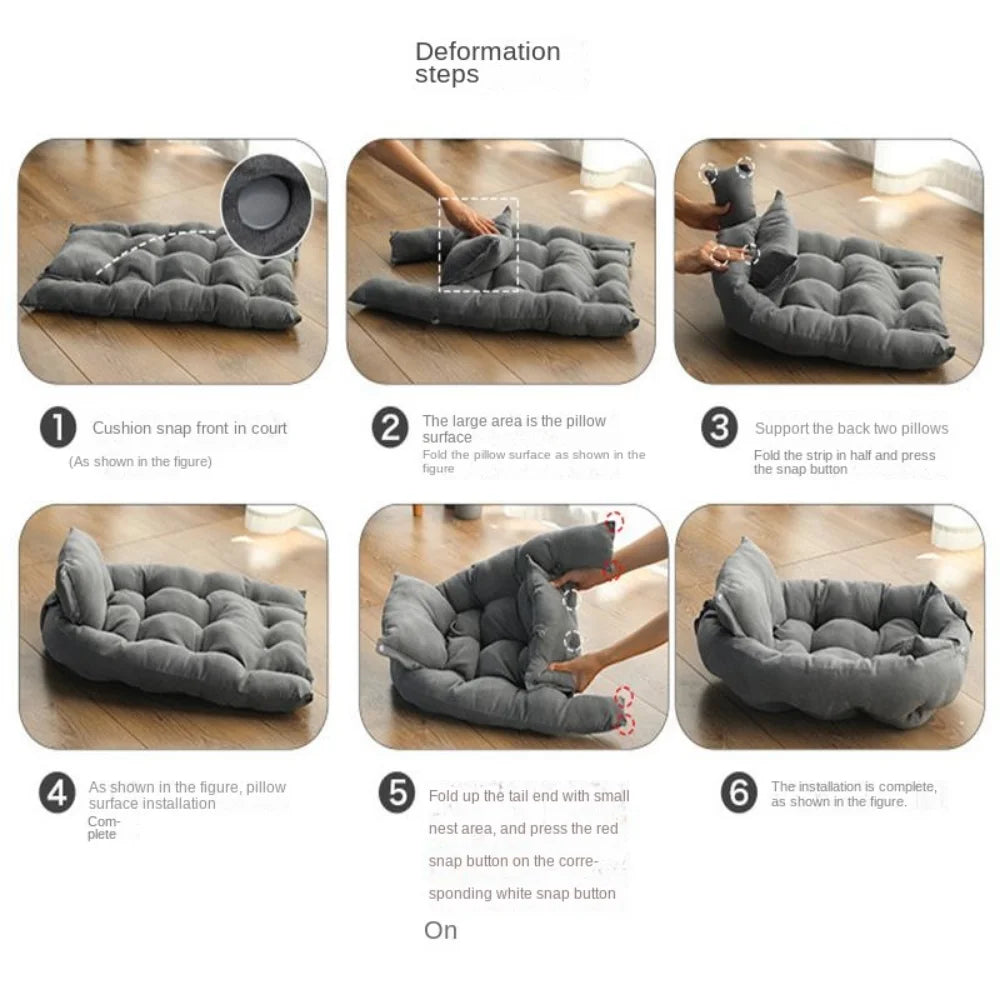 3 in 1 Kennel Dog Bed - Versatile Multi-Use Design