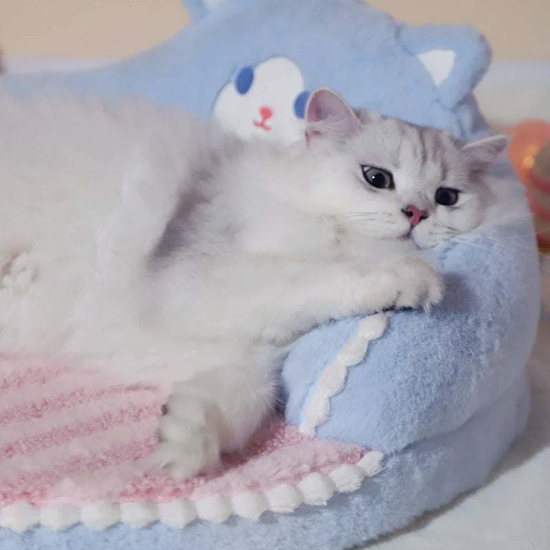 Comfortable Pet Bed - Premium Plush Cushion