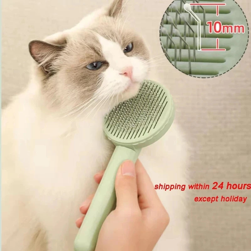 Pet Grooming Brush - Gentle Detangling & Massage