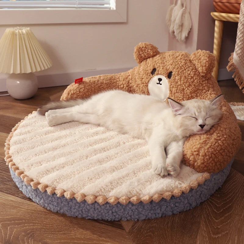 Comfortable Pet Bed - Premium Plush Cushion