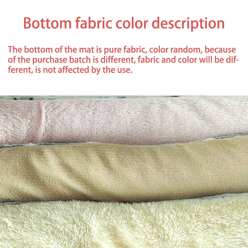 Double-Sided Round Dog Bed Mat - Reversible Comfort