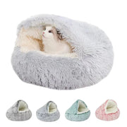 Winter Long Plush Pet Bed - Ultra-Soft Cotton Comfort