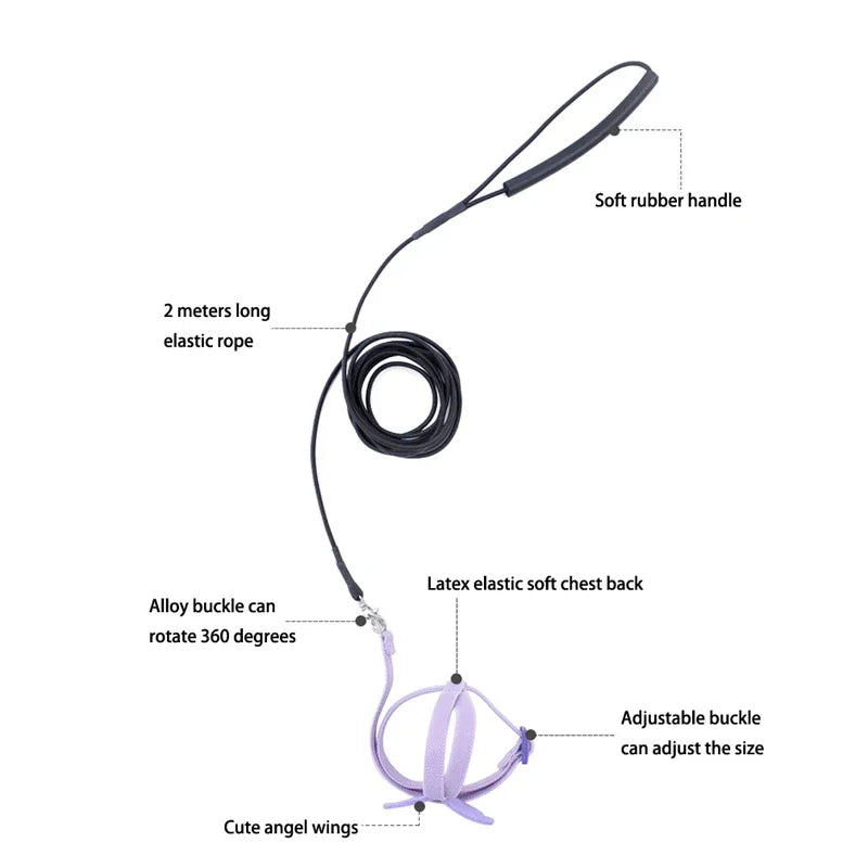 Adjustable Bird Harness Leash Set - Safe Outdoor Adventure
