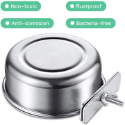 Stainless Steel Feeding Bowl - Hygienic Bird Dish