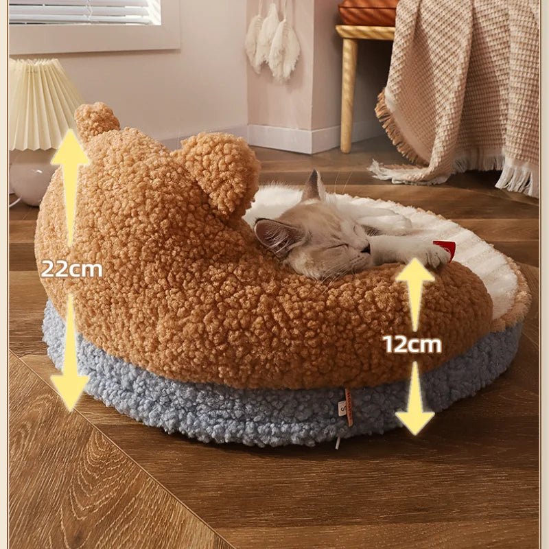 Comfortable Pet Bed - Premium Plush Cushion