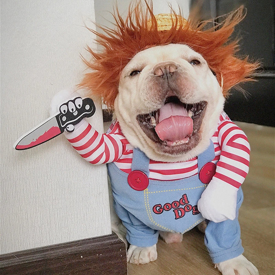 Pet Halloween Cosplay Costume Set - Festive Dress-Up