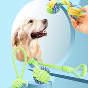 Dog Rope Ball Pull Toy - Interactive Tug & Fetch