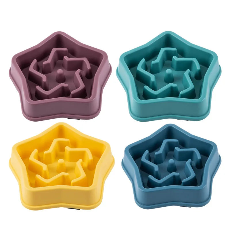 Anti-Choking Pet Food Bowl - Slow Feeder Design