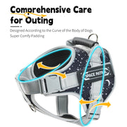 Large Dog Soft Adjustable Harness - Heavy-Duty Comfort