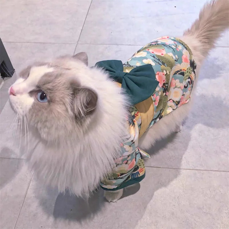 Kimono Style Outfit - Japanese-Inspired Pet Wear