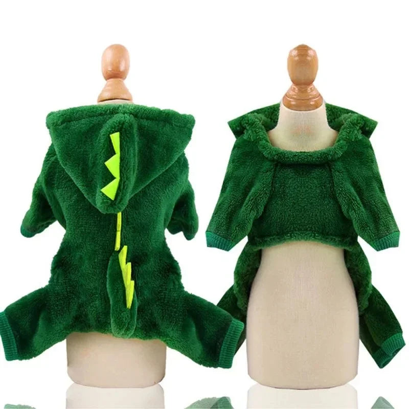 Plush Dinosaur Costume - Prehistoric Pet Fun