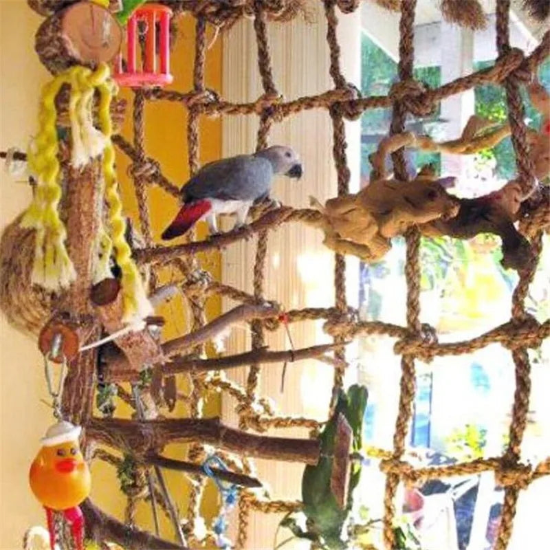 40×40cm Parrot Climbing Net - Exercise & Play Mesh